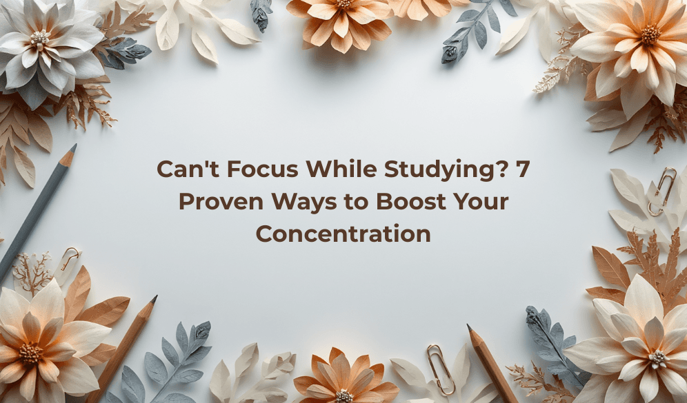 Can't Focus While Studying? 7 Proven Ways to Boost Your Concentration