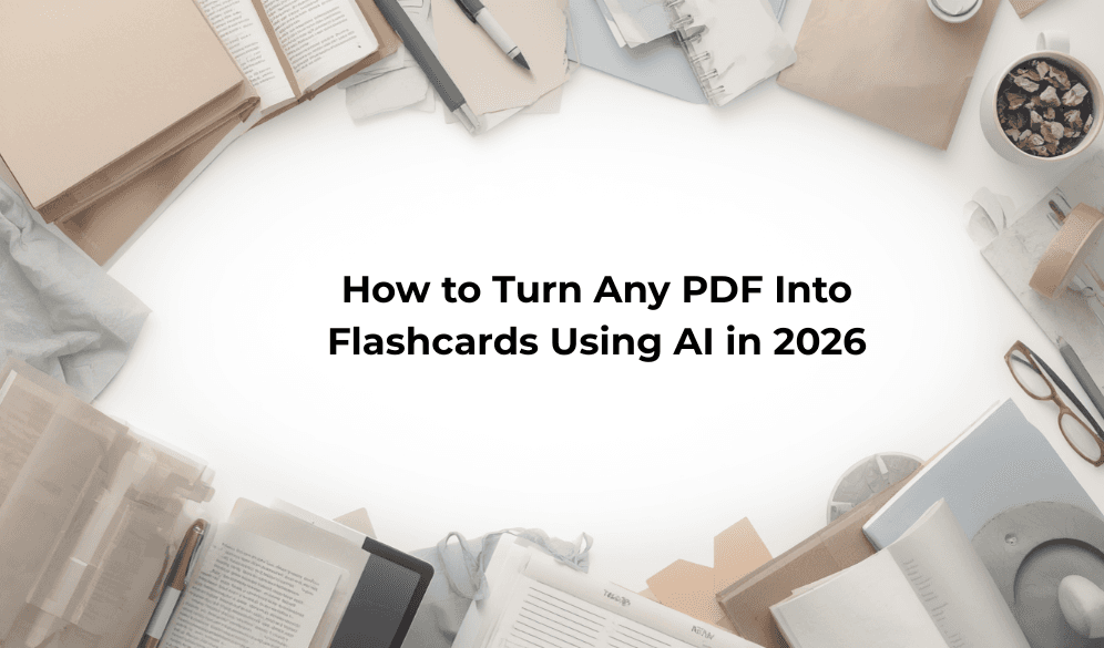 How to Turn Any PDF Into Flashcards Using AI in 2026