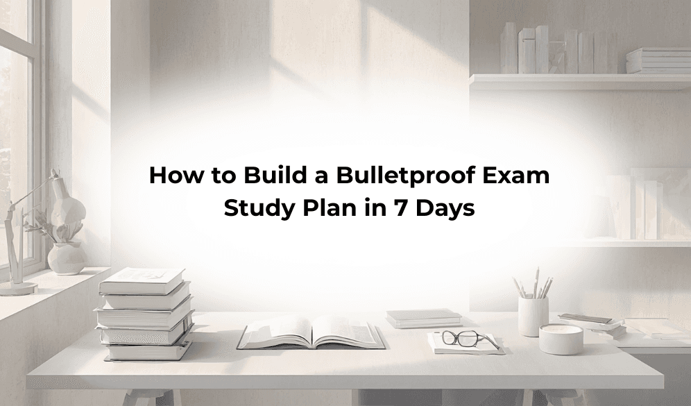 How to Build a Bulletproof Exam Study Plan in 7 Days