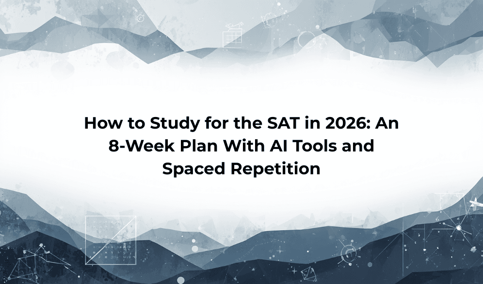 How to Study for the SAT in 2026: An 8-Week Plan With AI Tools and Spaced Repetition