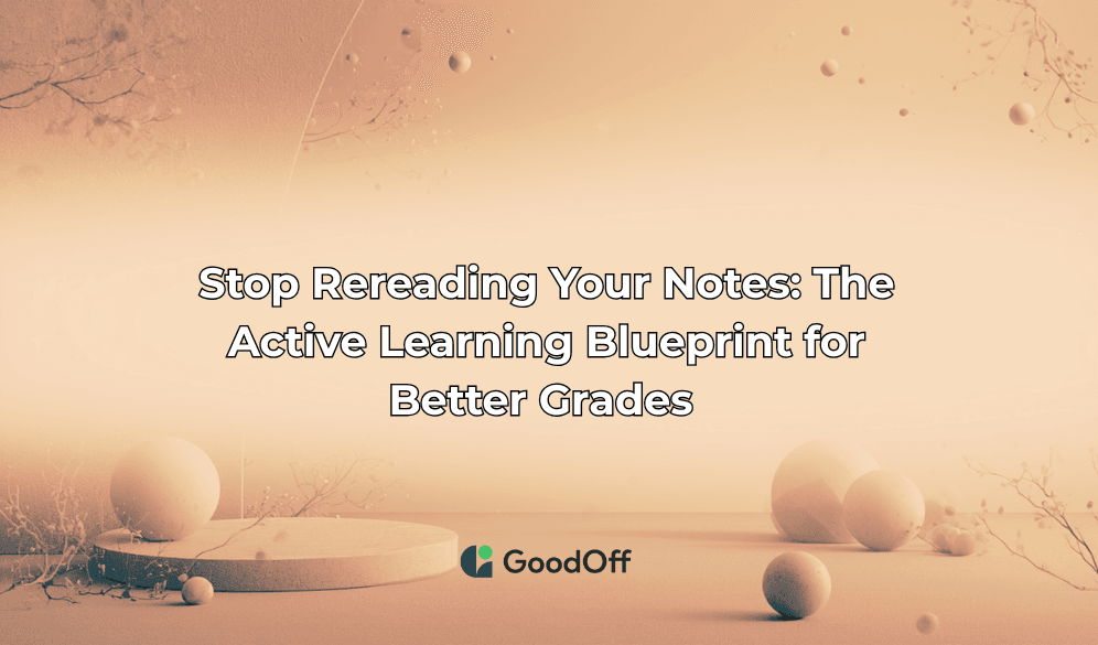 Stop Rereading Your Notes: The Active Learning Blueprint for Better Grades