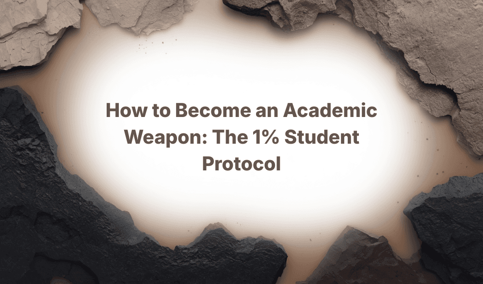 How to Become an Academic Weapon: The 1% Student Protocol