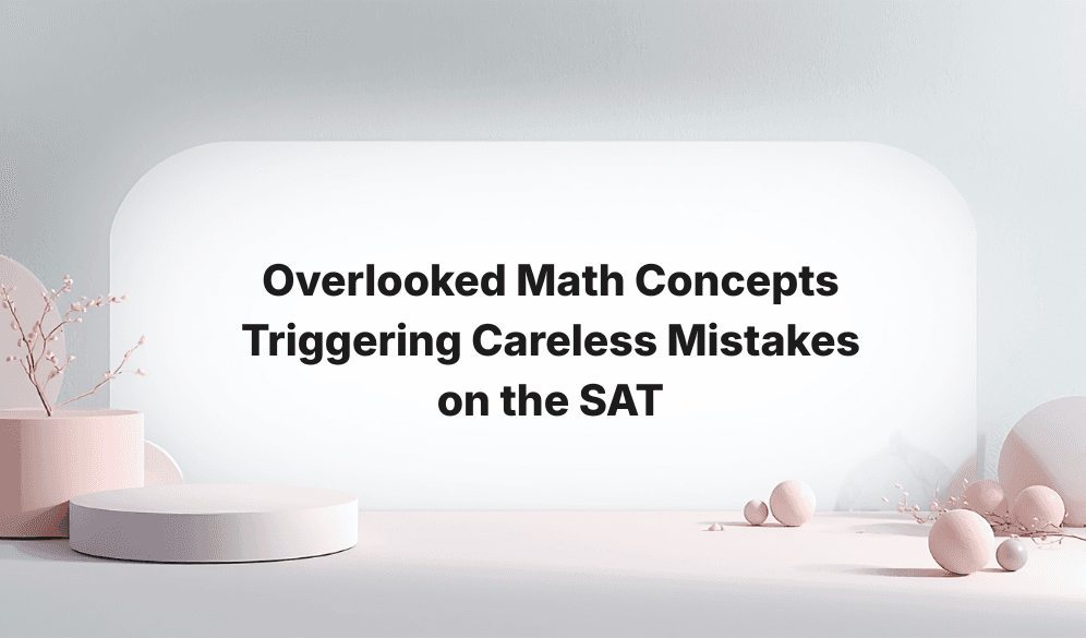 Overlooked Math Concepts Triggering Careless Mistakes on the SAT