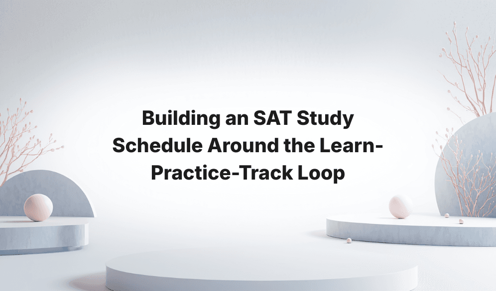 Building an SAT Study Schedule Around the Learn-Practice-Track Loop