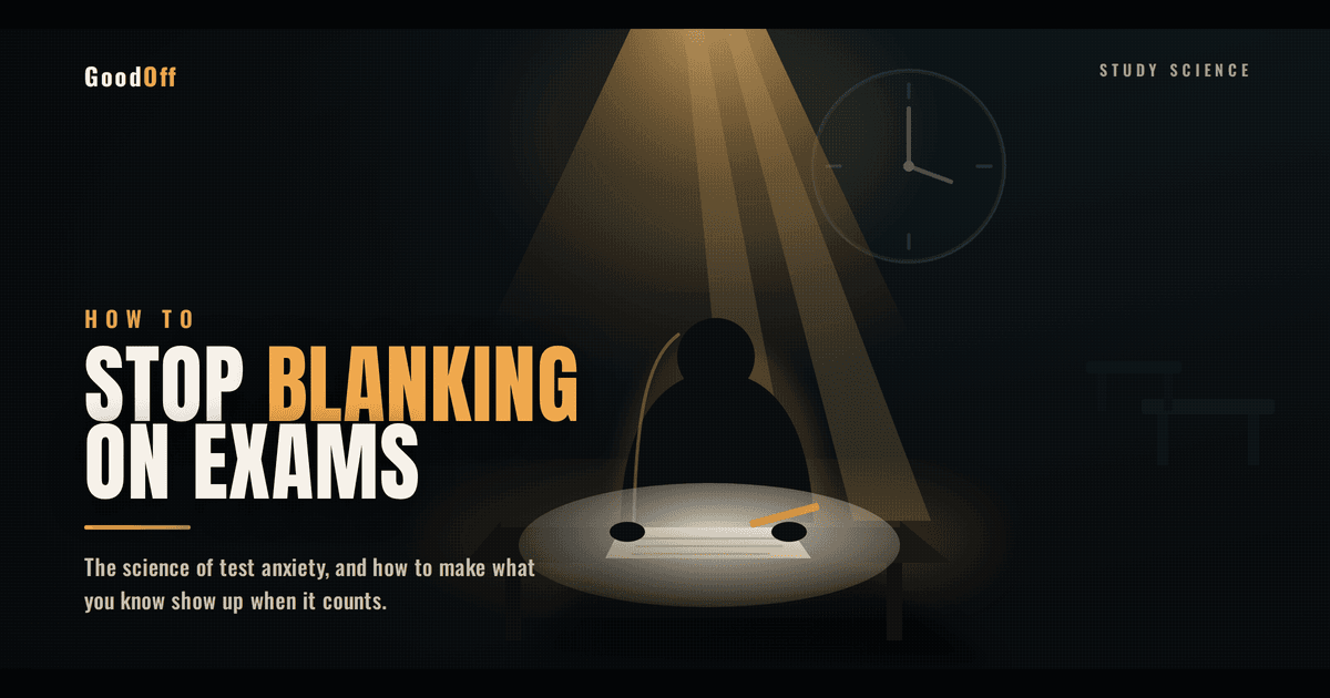 You Knew It Yesterday: How to Stop Blanking During Exams
