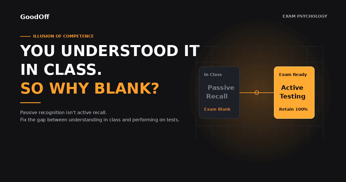 You Understood It in Class. So Why Did the Exam Feel Blank?