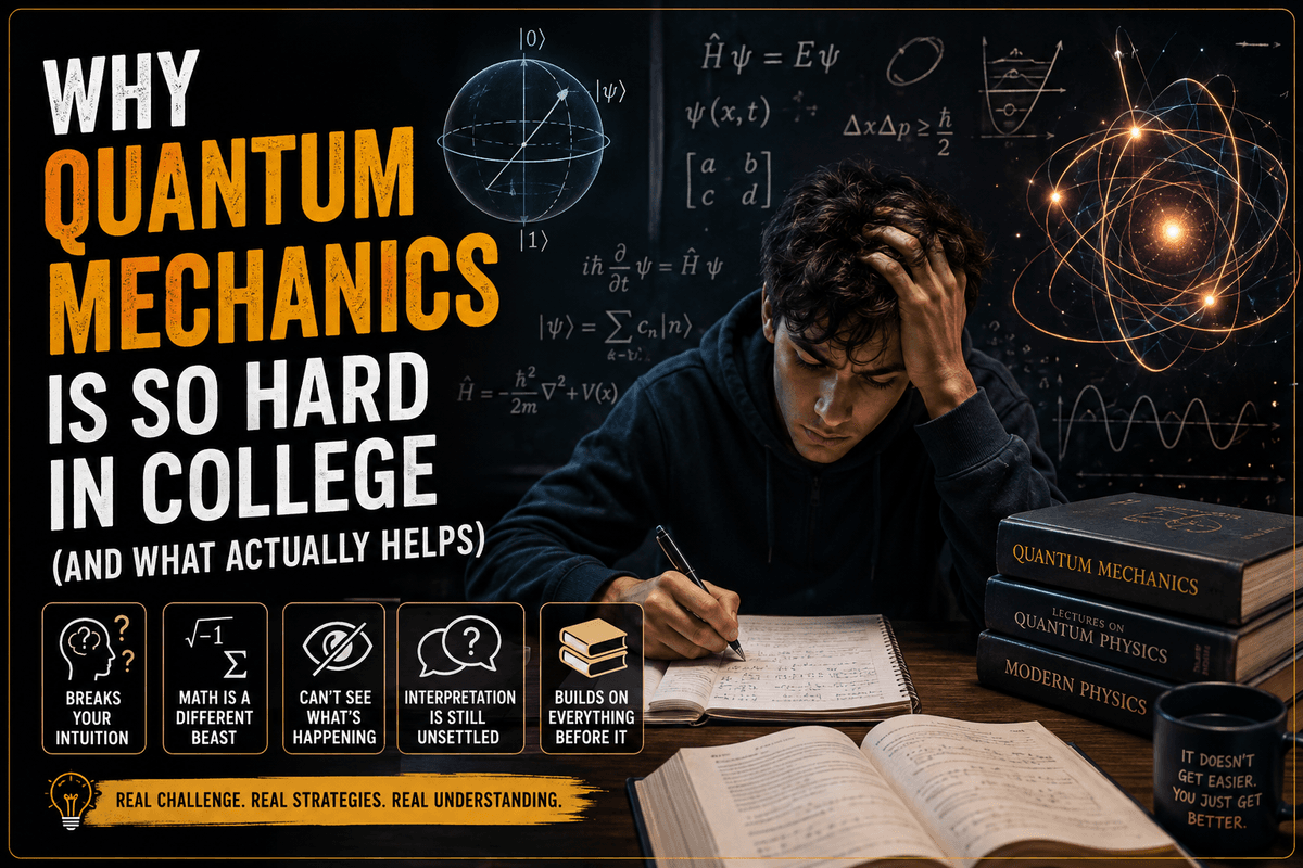 Why Quantum Mechanics Is So Hard in College