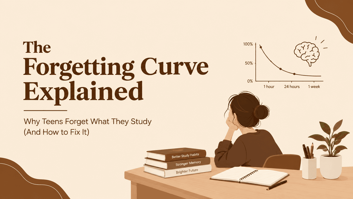 The Forgetting Curve Explained: Why Teens Forget What They Study