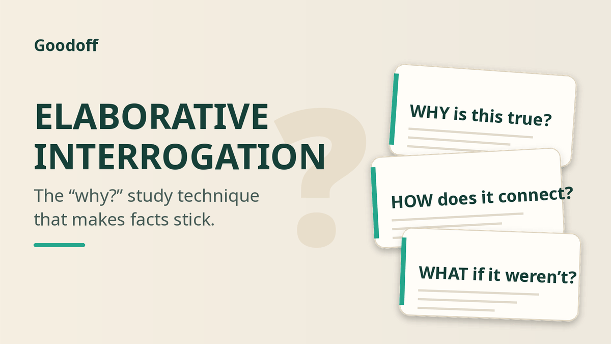 Elaborative Interrogation: The “Why?” Study Technique That Makes Facts Stick