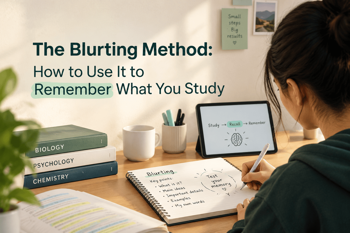 The Blurting Method: How to Use It to Remember What You Study