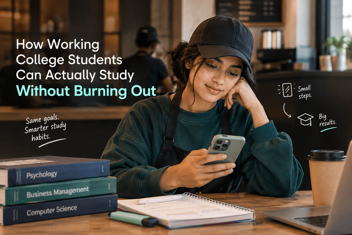 How Working College Students Can Actually Study Without Burning Out