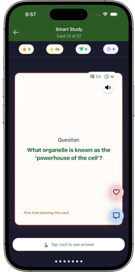 Smart Flashcards with AI Spaced Repetition
